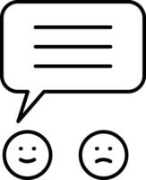 Response Line Icon vector