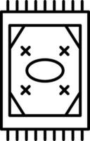 Carpet Line Icon vector