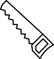 Handsaw Line Icon vector