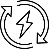 Renewable Energy Line Icon vector