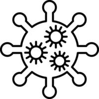 Virus Line Icon vector