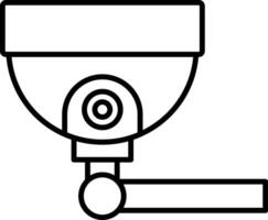 Security Camera Line Icon vector