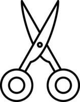 Scissors Line Icon vector