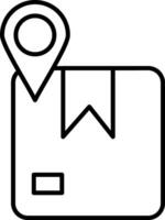 Tracking Line Icon vector