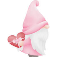 rose gnome, mignonne personnage clipart pro png