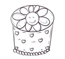 hand drawn of cake png