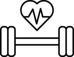 Gym Line Icon vector