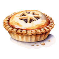 AI generated Mince Pie, Foods Illustration. Watercolor Style. AI Generated png