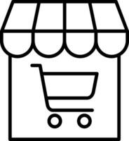 Ecommerce Line Icon vector