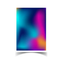 Gradient Abstract Blurred Cover With Blank Frame Overlay png