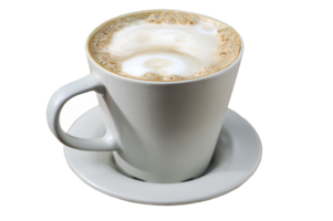 un taza de vainilla sazonado capuchino png