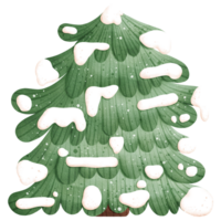 aquarelle Noël arbre illustration png