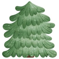 vattenfärg jul träd illustration png