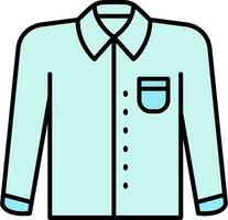 Formal shirt Line Filled Icon vector