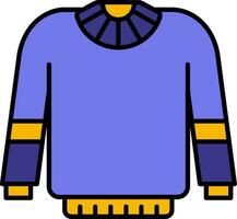 Sweater Line Filled Icon vector