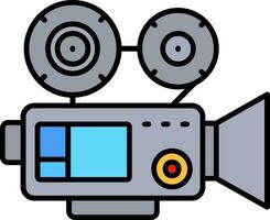 Video camera Line Filled Icon vector