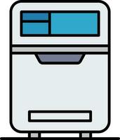 Fridge Line Filled Icon vector