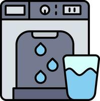 Dispenser Line Filled Icon vector