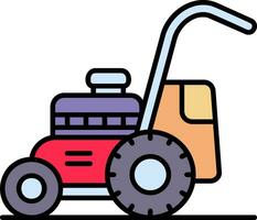 Mower Line Filled Icon vector