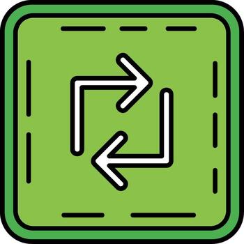 lazo línea lleno icono vector