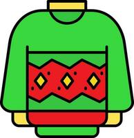 Sweater Line Filled Icon vector