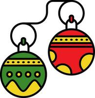 Jingle bell Line Filled Icon vector