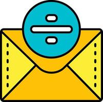 Divide Line Filled Icon vector