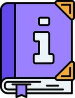 Info Line Filled Icon vector