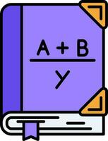 Algebra Line Filled Icon vector