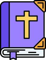 Bible Line Filled Icon vector