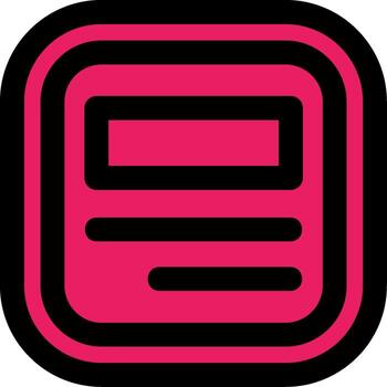 Layout Line Filled Icon vector