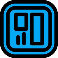 Layout Line Filled Icon vector