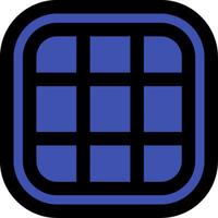 Layout Line Filled Icon vector