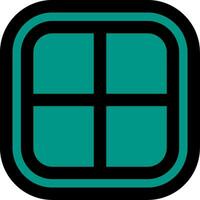 Layout Line Filled Icon vector