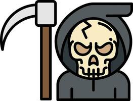 Death Line Filled Icon vector