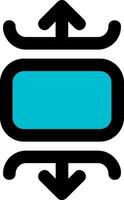 Carousel vertical Line Filled Icon vector