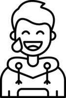 Sweat Line Filled Icon vector