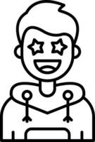 Famous Line Filled Icon vector