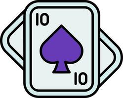 Spades Line Filled Icon vector