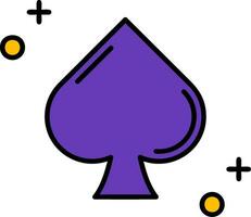 Spades Line Filled Icon vector