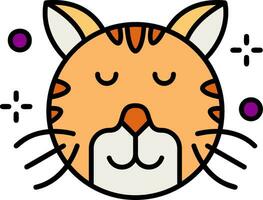 Relieved Line Filled Icon vector