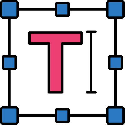 Text Line Filled Icon