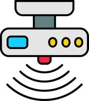 Motion sensor Line Filled Icon vector