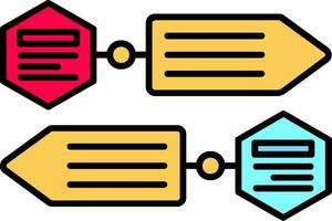 Infographic elements Line Filled Icon vector