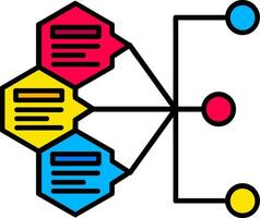 Index Line Filled Icon vector