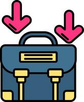 Career path Line Filled Icon vector