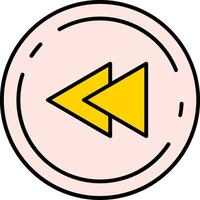 Fast forward Line Filled Icon vector