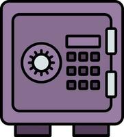 Lockers Line Filled Icon vector