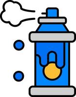 Spray Line Filled Icon vector