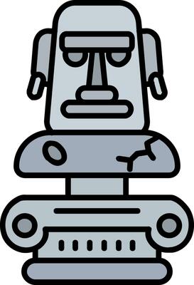 Sculpture Line Filled Icon